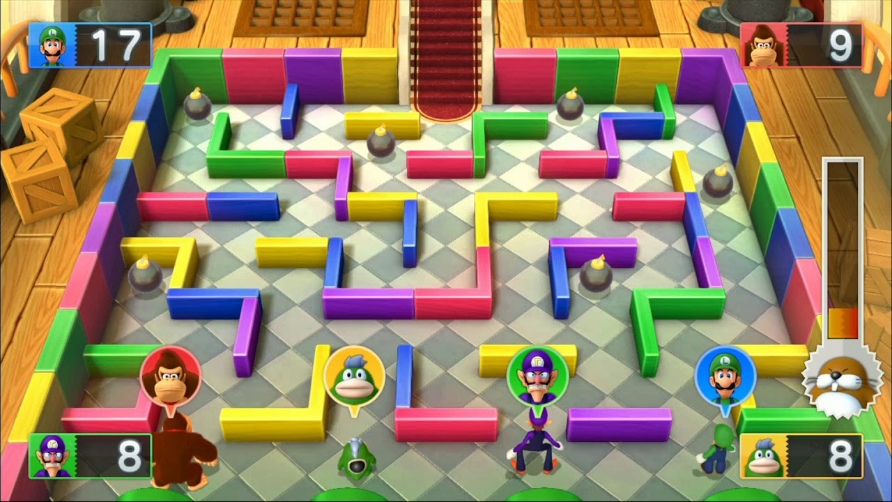 Mario Party 10 - Airship Central ( 2 Player)Donkey Kong,Waluigi,Spike,Luigi ! Master Difficulty # 32