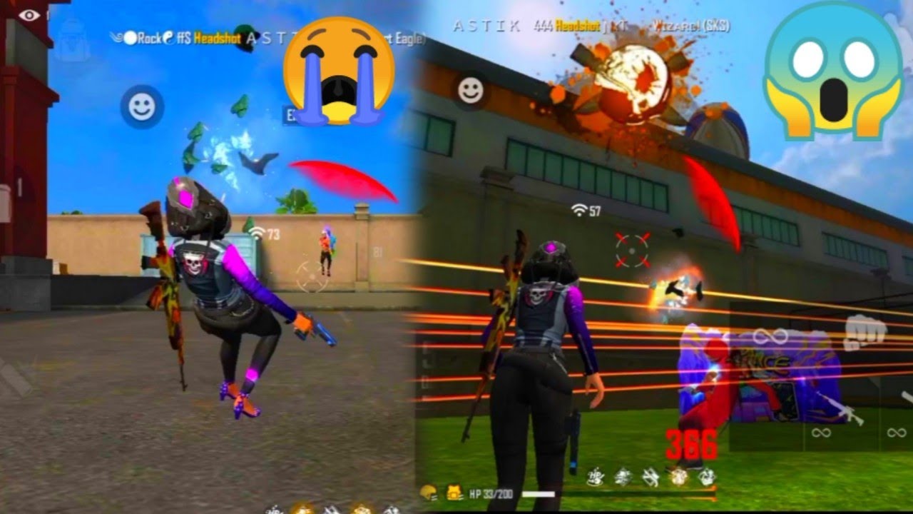 FREE FIRE NOOB IN PRANK TRAINING MODE || DESERT EAGLE VS SKS GAMEPLAY