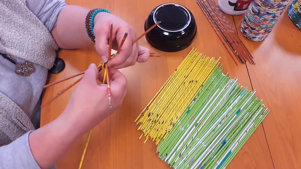 Biblioteczne DIY: Papierowa wiklina