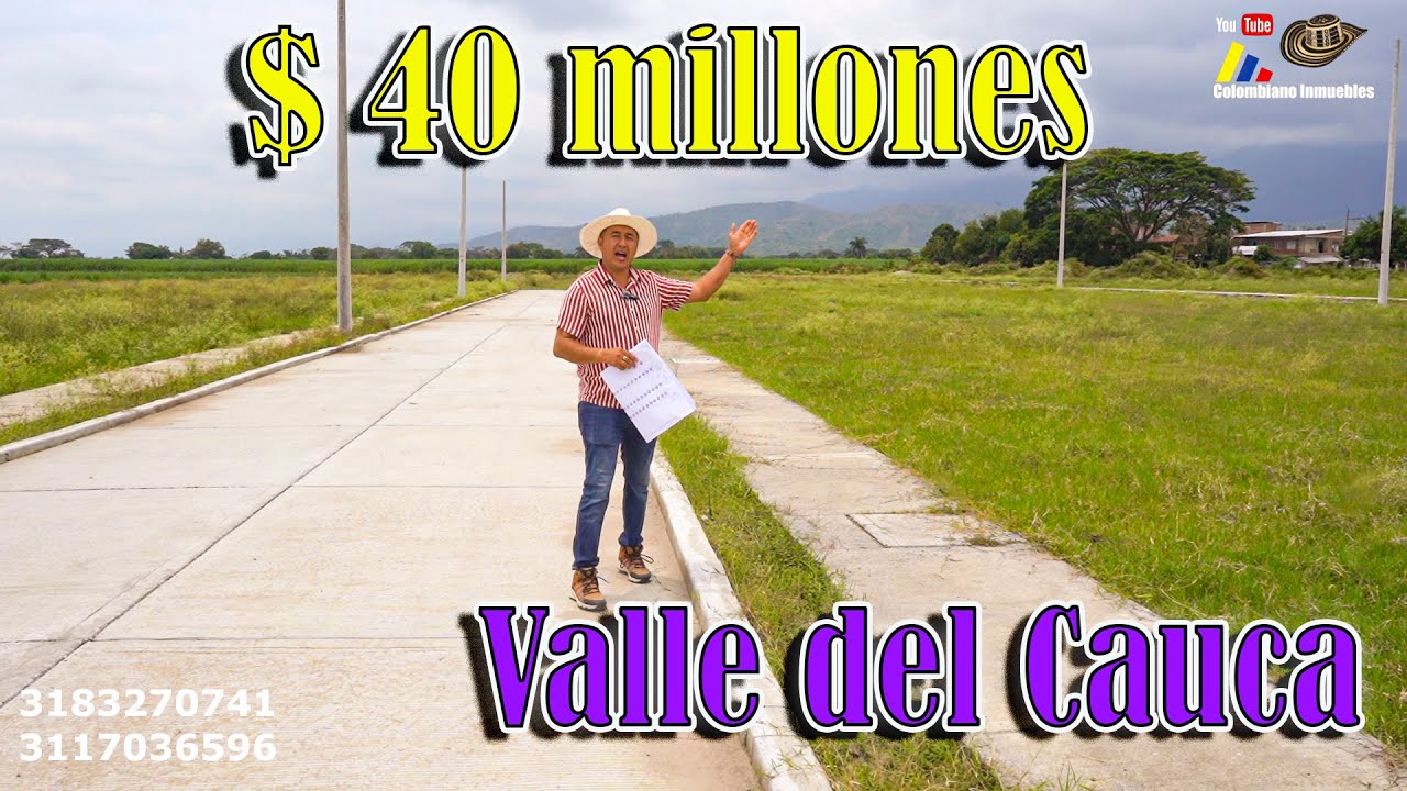 Lotes urbanos con excelente financiación por solo $ 40 millones en el Valle del Cauca
