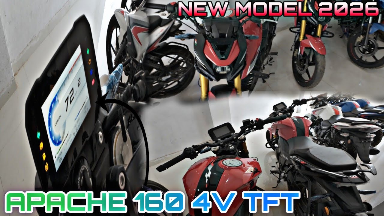 TVS APACHE 160 TFT CLUSTER || NEW MODEL APACHE 160 || PRANAV BIKER ||
