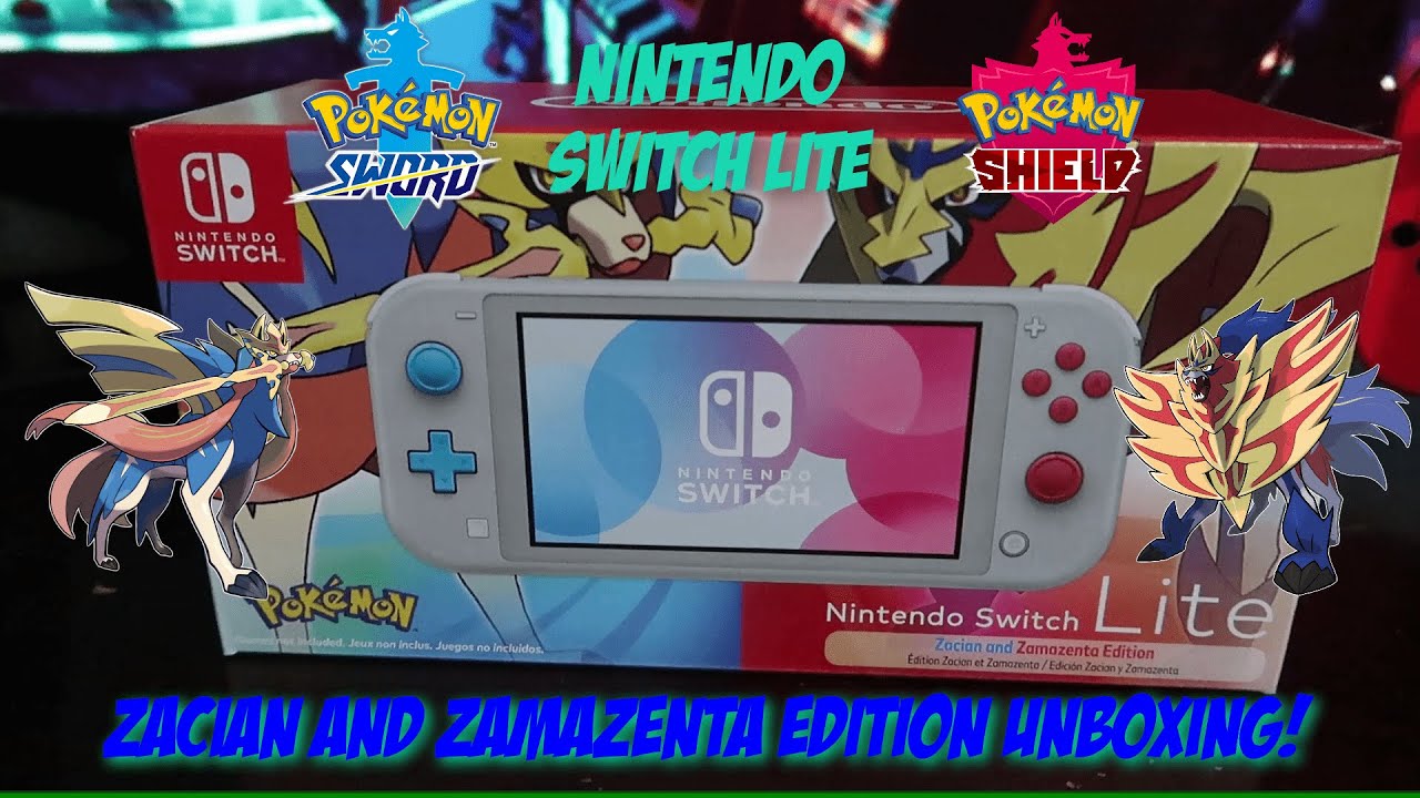 Nintendo Switch Lite Zacian and Zamazenta Unboxing & Review!