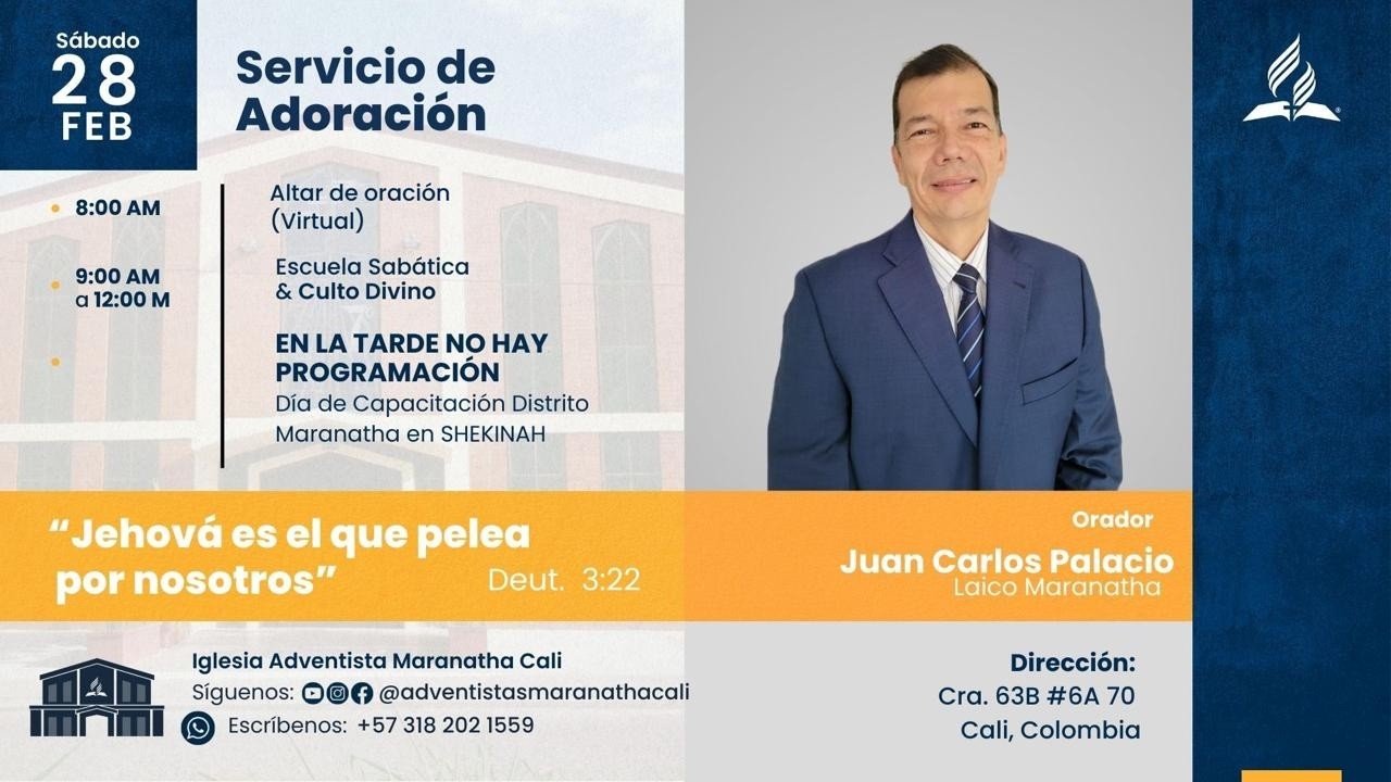 Servicio de Adoración, Escuela Sabática y Culto | 28.02.2026