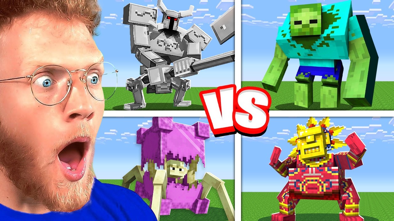 BeckBros React To EVERY MOB TOURNAMENT in Minecraft!*movie*