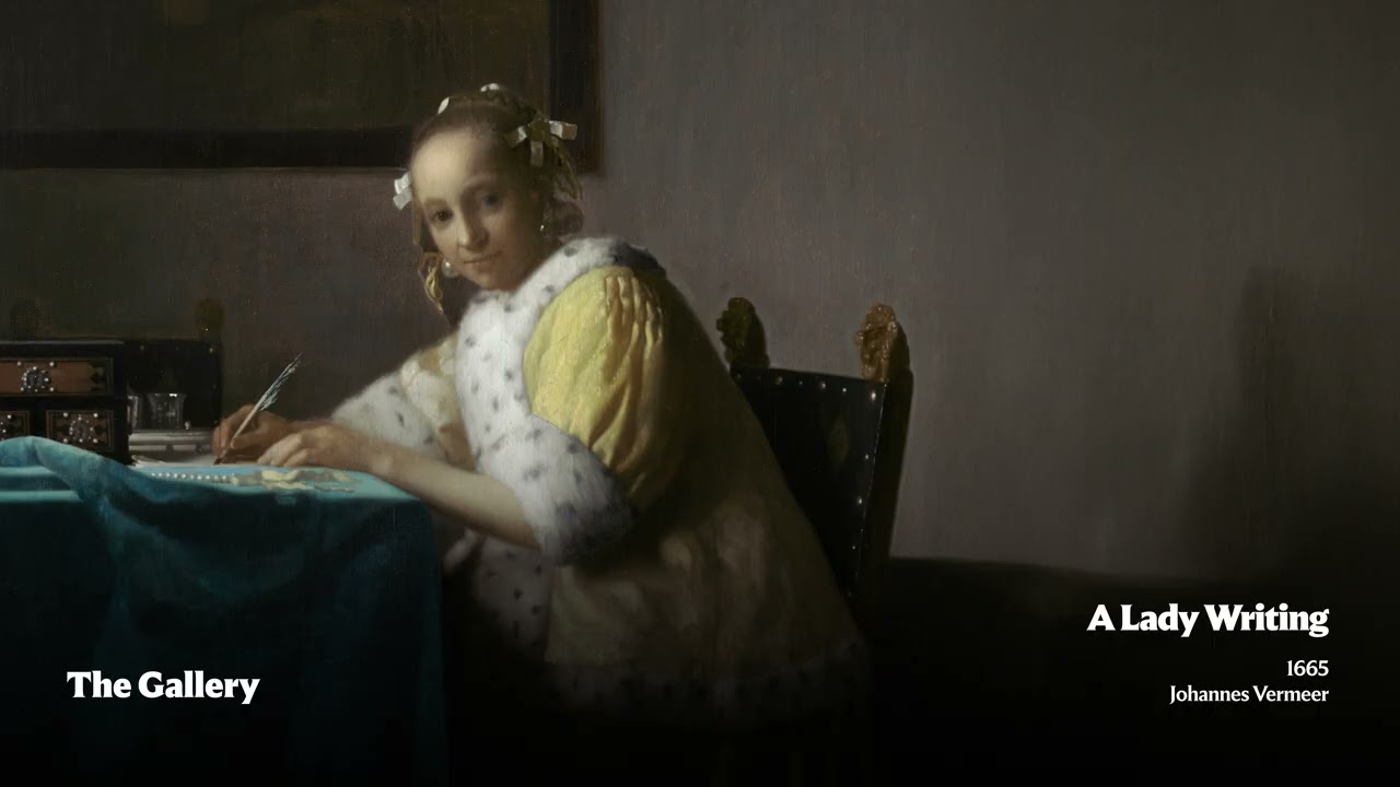 The Gallery - A Lady Writing / 1665 / Johannes Vermeer