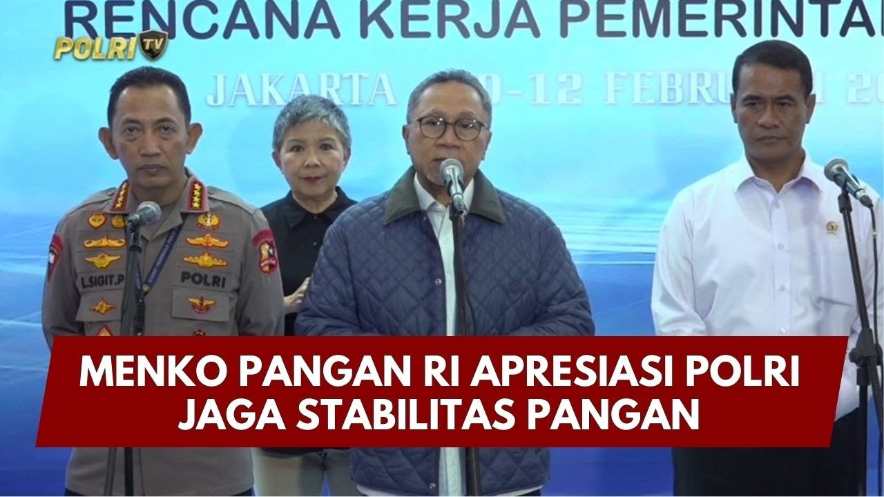 PRESISI UPDATE: MENKO PANGAN RI APRESIASI POLRI JAGA STABILITAS PANGAN 10/02/26 (20.30)