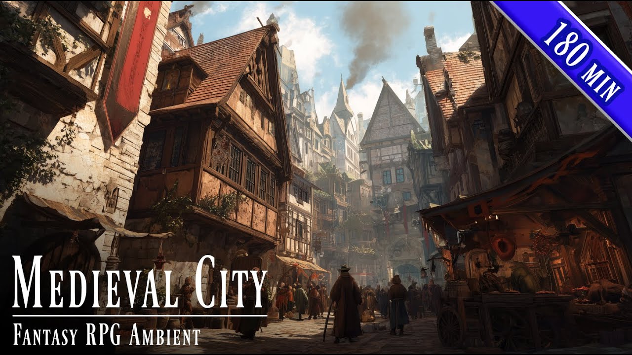 Medieval City – Fantasy RPG Ambient | Daily Life & Gentle Bustle