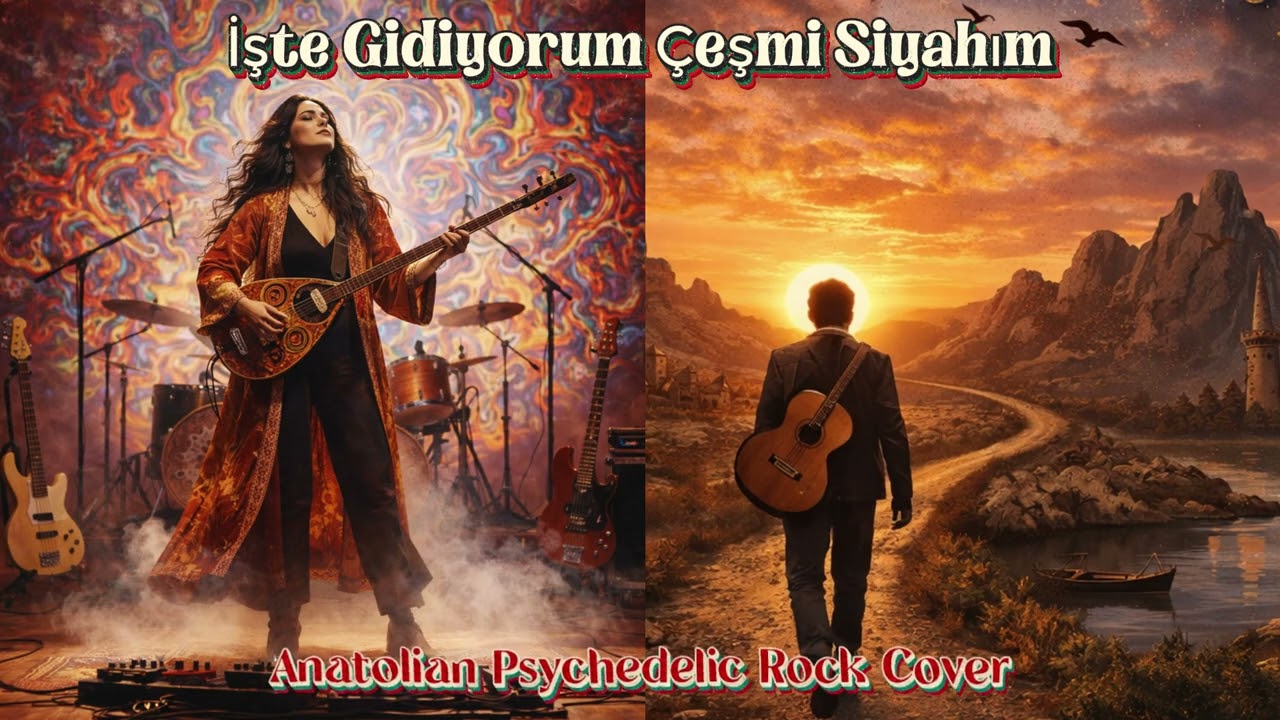 İşte Gidiyorum Çeşmi Siyahım - Psychedelic Anatolian | Anadolu Rock AI Cover