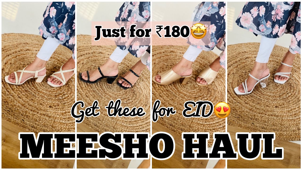 MEESHO Footwear Haul | Best Heels Under ₹450/- | Must Watch | Fathima Nazeem #trending #youtube