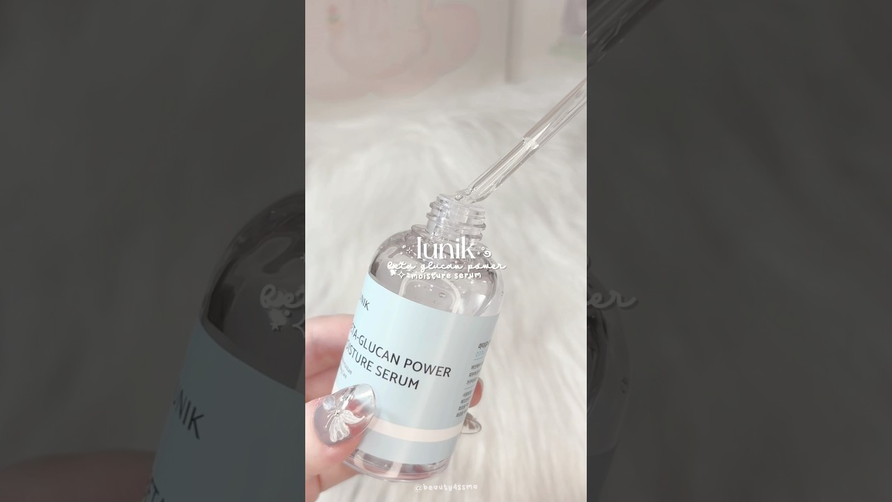 IUNIK beta glucan serum is so hydrating 🫧 #kbeauty #skincare #koreanskincare #iunik #serum