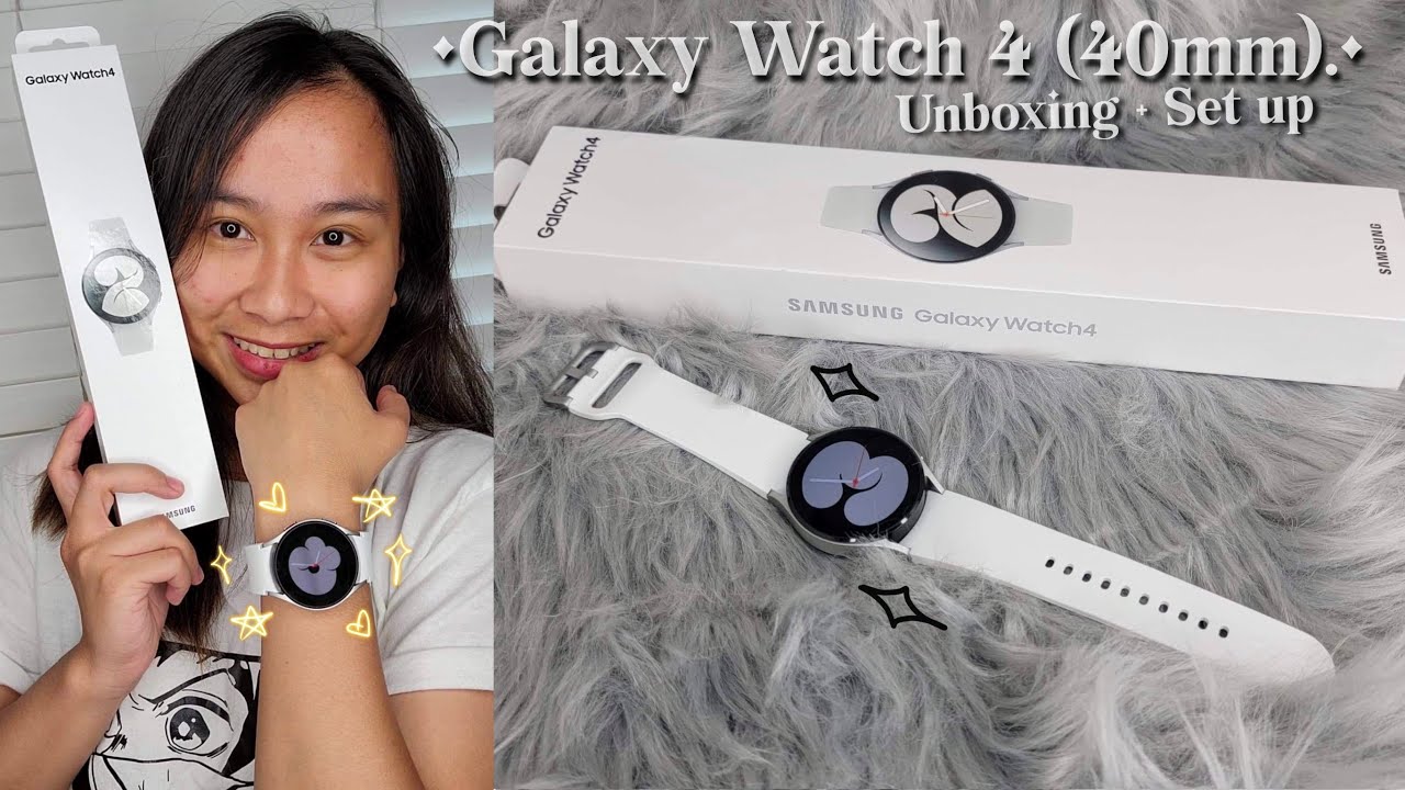 Galaxy Watch 4 Unboxing + Set Up | 40mm Silver.