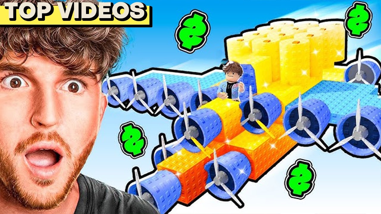 Spending $1 Trillion Robux on the FASTEST PLANE