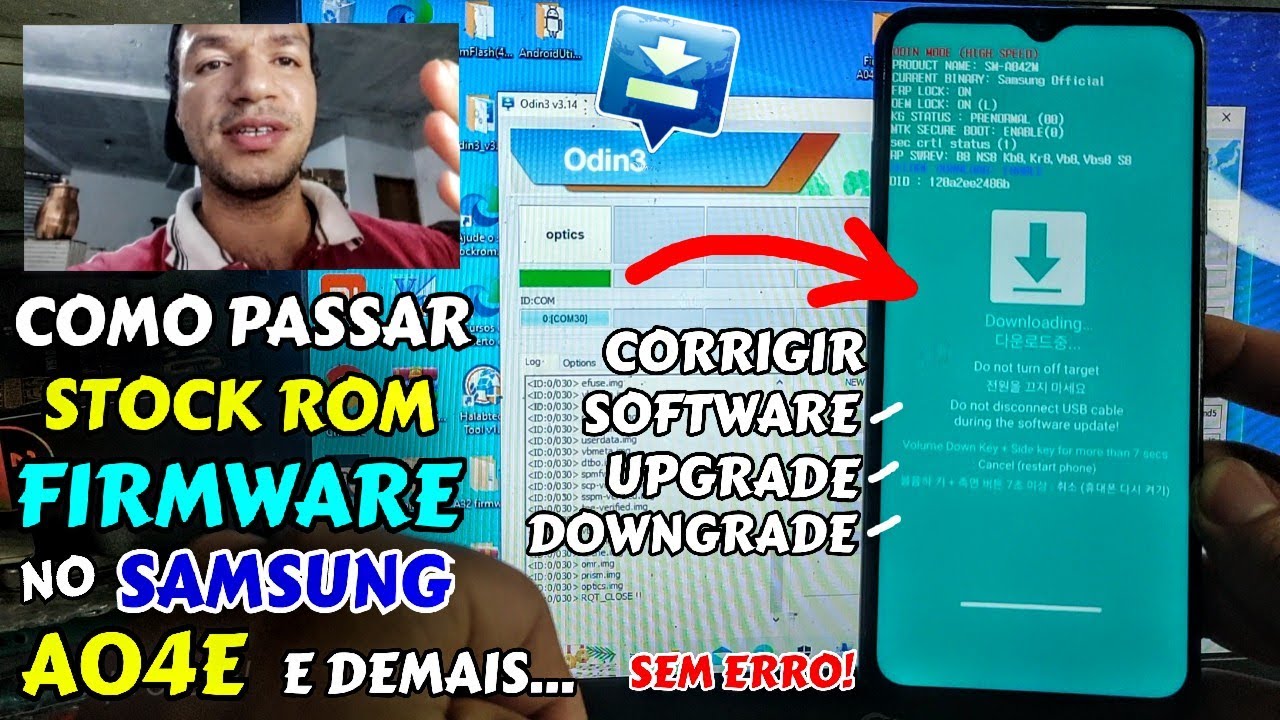 COMO PASSAR SOFTWARE, STOCK ROM, FIRMWARE NO CELULAR DA SAMSUNG A04E E OUTROS MODELOS SEM ERRO!