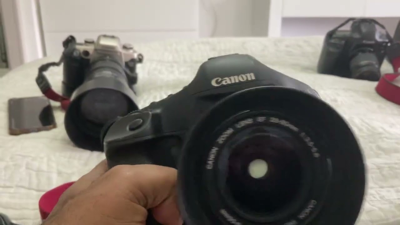 All of my Canon EOS Cameras EOS 1 all the way to Canon EOS 1DX with a 50E Cameo: 
