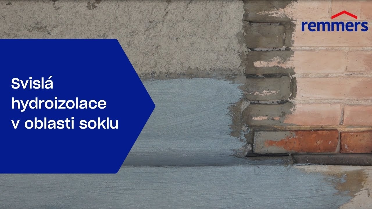 Svisl&aacute; hydroizolace v oblasti soklu