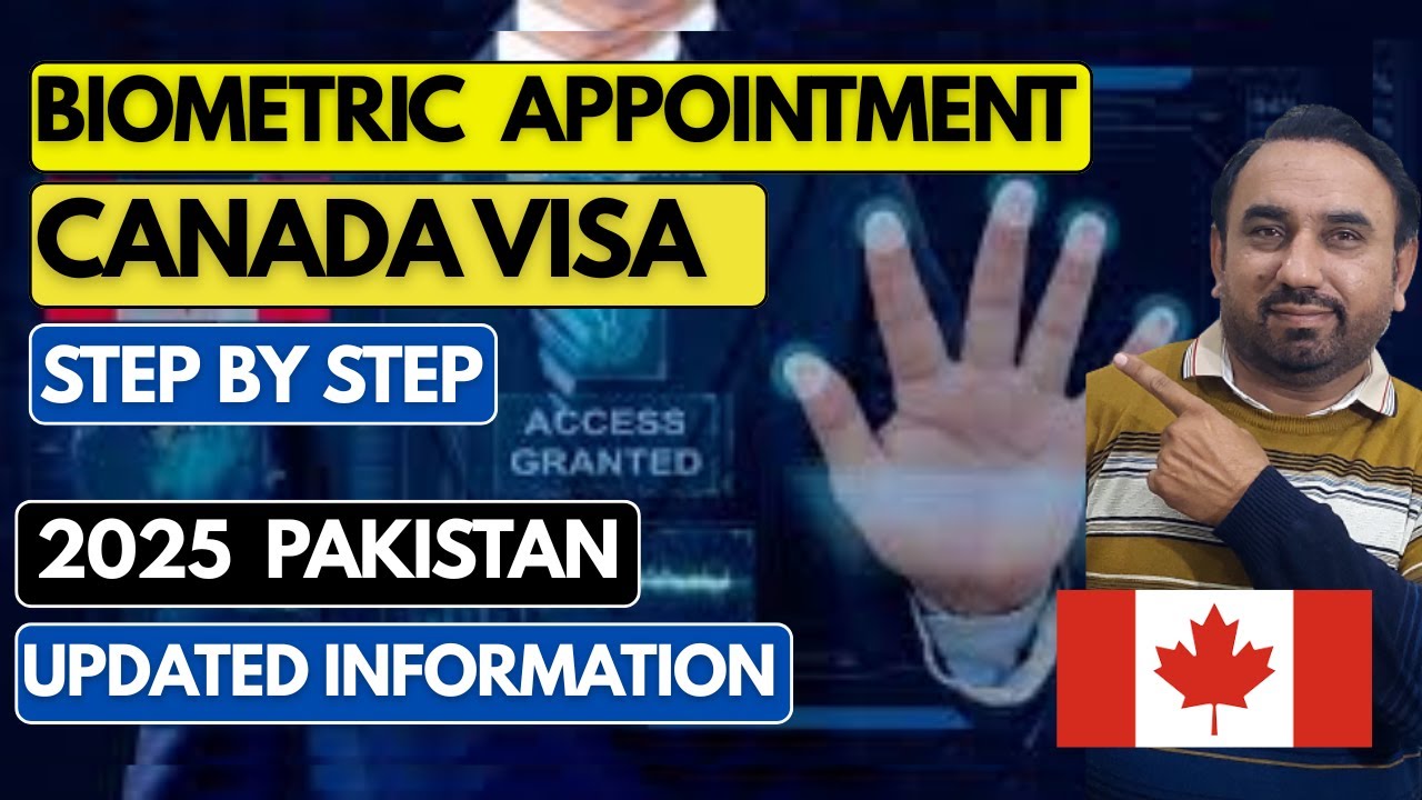 Biometric Appointment Procedure for Canada Visa 2025 | Step by Step Online Apply from Home
