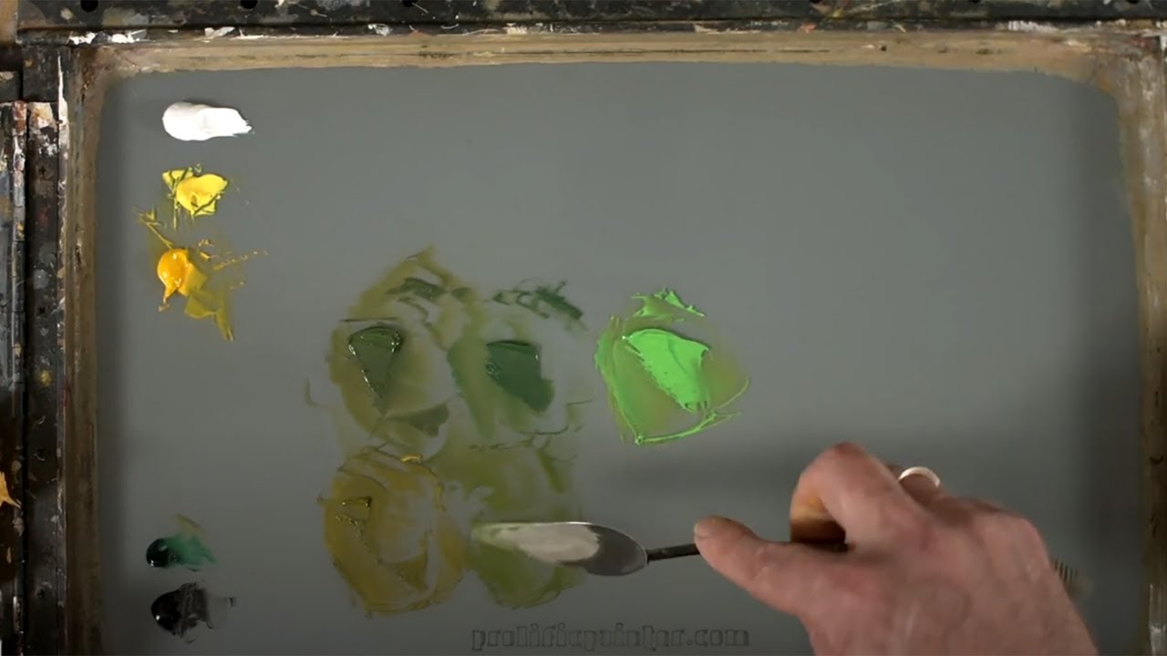 Mixing Greens in Oil Paint