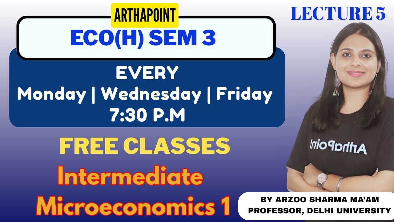 2025 | Intermediate Microeconomics 1 | Numeraire Price | BA(H) Economics Sem 3 | BA Eco(H) Coaching