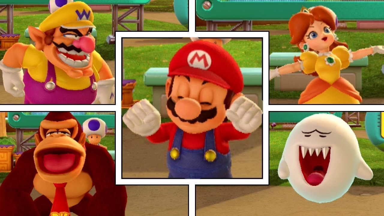 Super Mario Party: All Character's Idle Animations