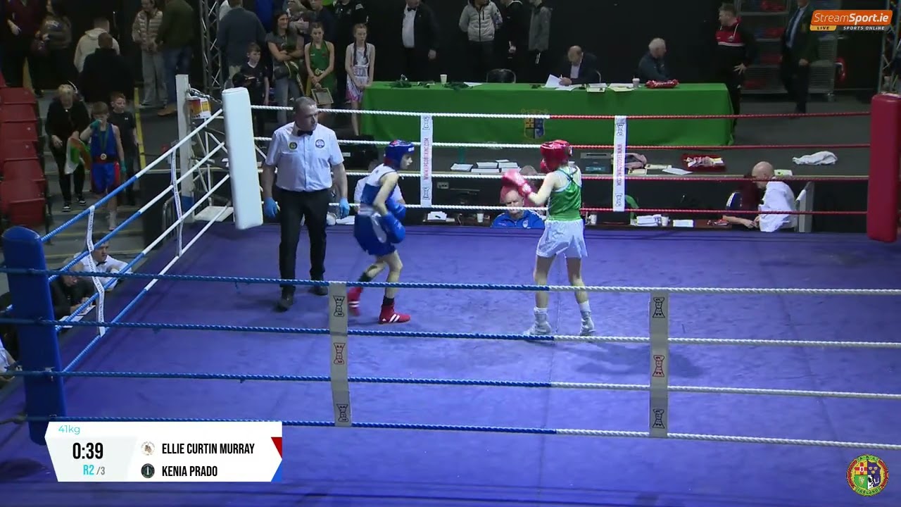 2024 National BG2 Championship:  41kg E. Curtin Murray (Golden Gloves M) v K. Prado (Glasnevin)