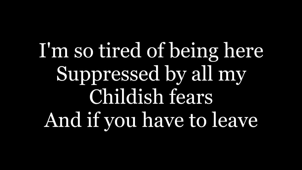 Evanescence - My Immortal (lyrics)