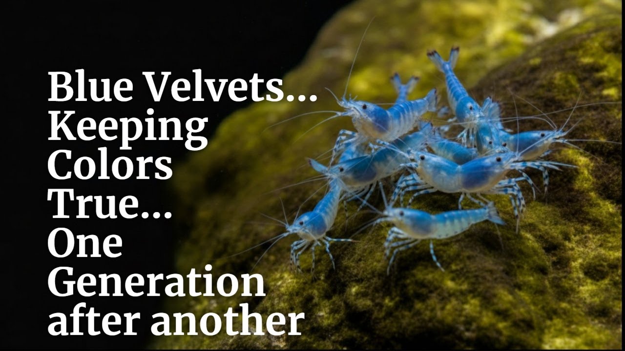 Blue Velvet Shrimp ~ Keeping Colors Real