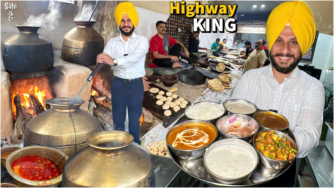 Indian Highway ka नंबर 1 Dhaba | Street Food India | Desi Ghee spl Thali