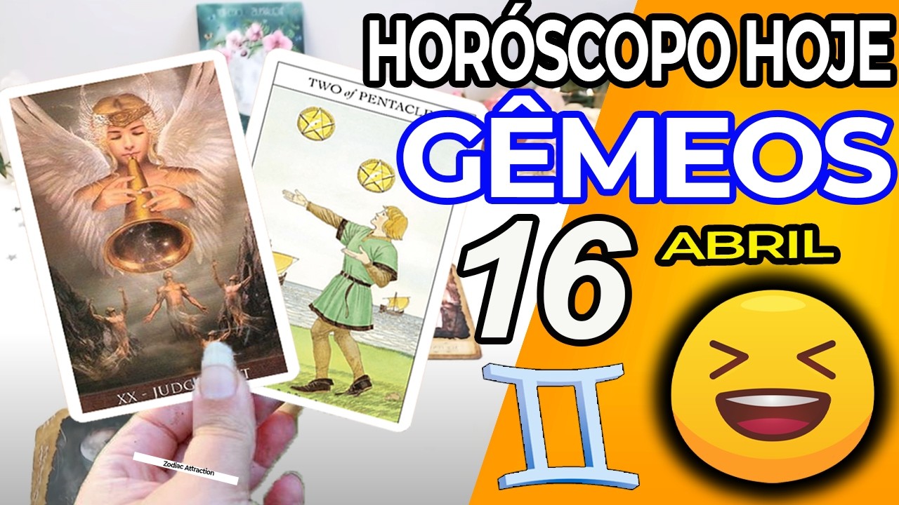 PREPARE-SE❗UMA GRANDE SURPRESA PARA VOC&Ecirc;😃 G&ecirc;meos ♊ 16 Abril 2026 | Horoscopo do dia de hoje ♊ Tarot