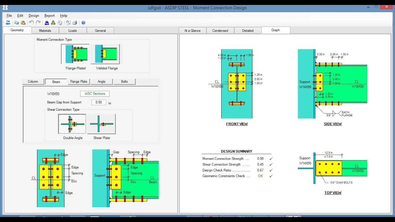 ASDIP STEEL 5  Release - Steel Design Software