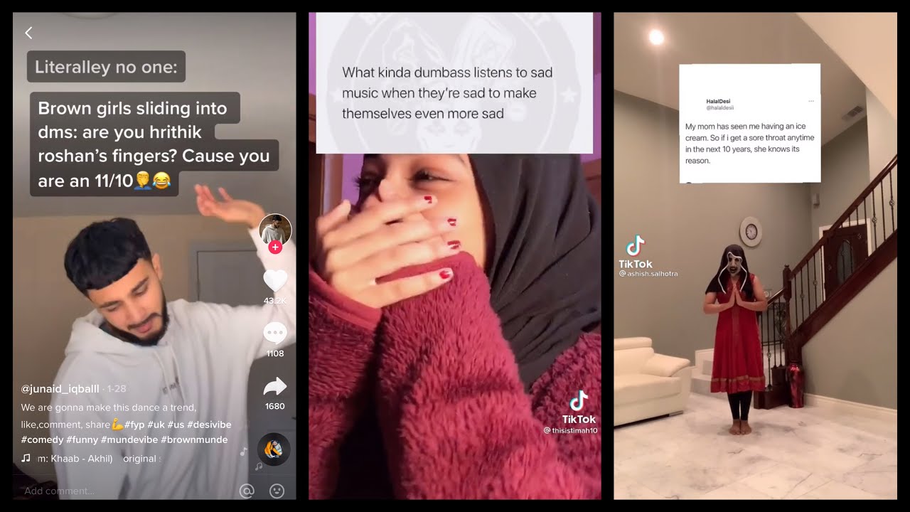 RELATABLE & FUNNY DESI TIKTOKS || a khaab remix tiktok compilation