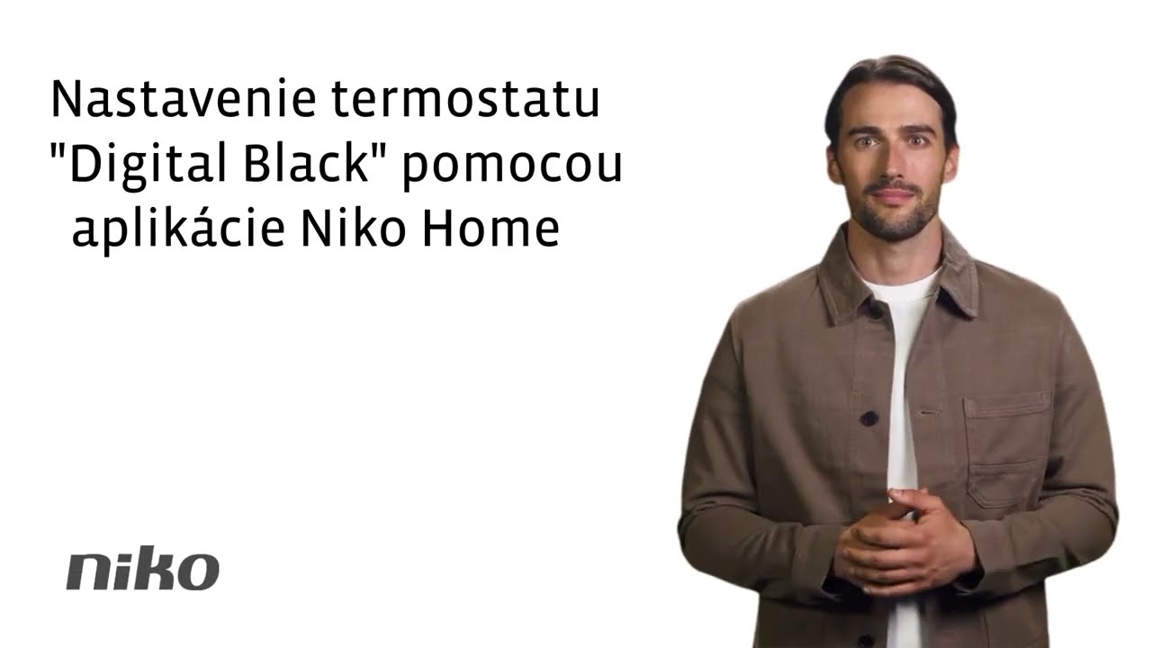 Niko Home Control II - Ako nastaviť termostat v Digital Black pomocou aplikácie Niko Home