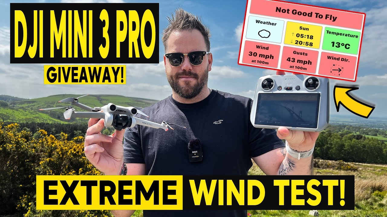 Испытание DJI Mini 3 Pro на сильный ветер
