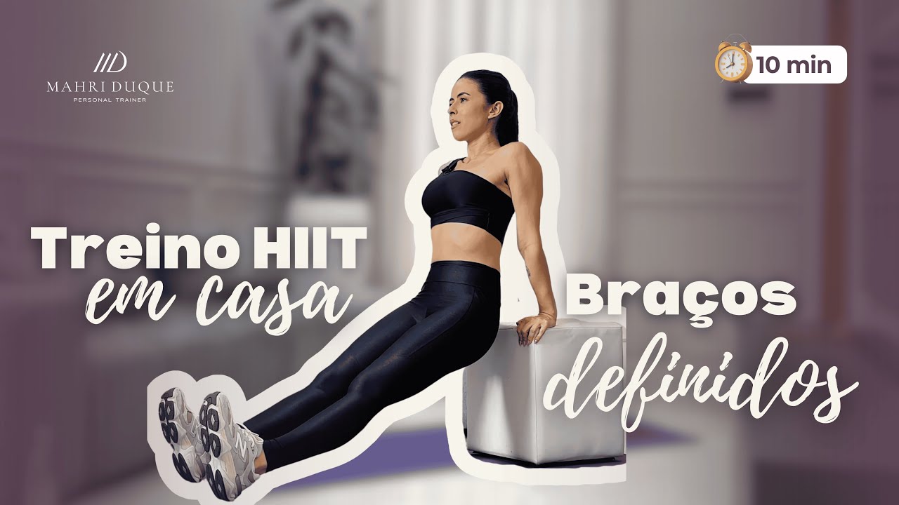 FLACIDEZ NOS BRAÇOS? Treino Hiit em casa para Braços Definidos