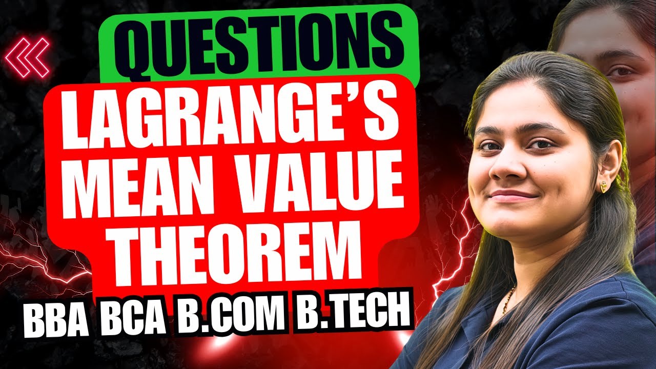 Lagrange's Mean Value Theorem Examples|LMVT|BCA|B.TECH|B.C0M|Maths|Dream Maths