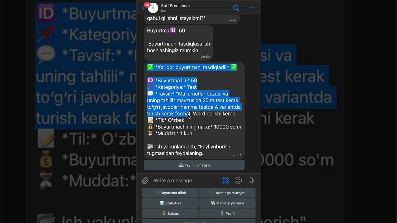 Soff Freelancerda qanday qilib buyurtma olib, daromad qilish mumkin? | Soff Qo‘llanma (2025)