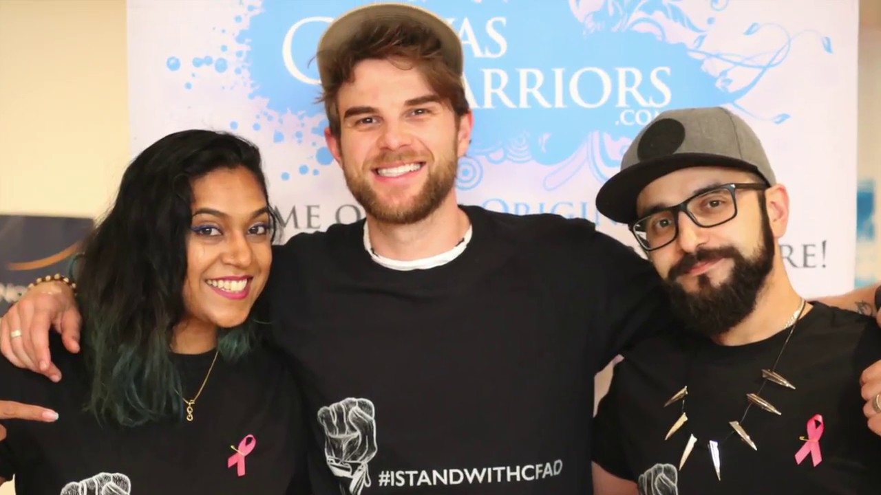 Nathaniel Buzolic & Canvas Warriors support CFAD