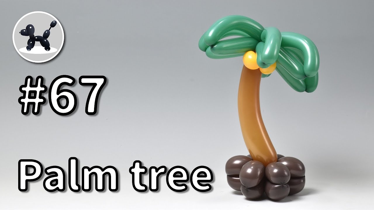 Palm tree - How to Make Balloon Animals #67 / バルーンアートの作り方 #67 (ヤシの木)