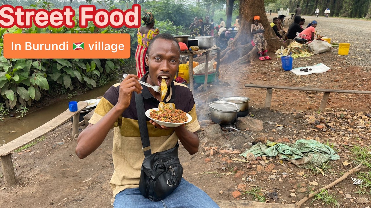 I Tried Street Food in Rural Burundi 🇧🇮 | Amazing Taste!