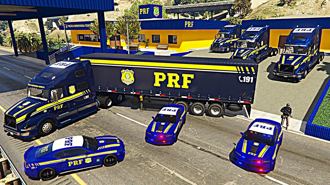 COMBOIO DA PRF ESCOLTA NOVO CAMINHÃO | GTA 5 VIDA POLICIAL