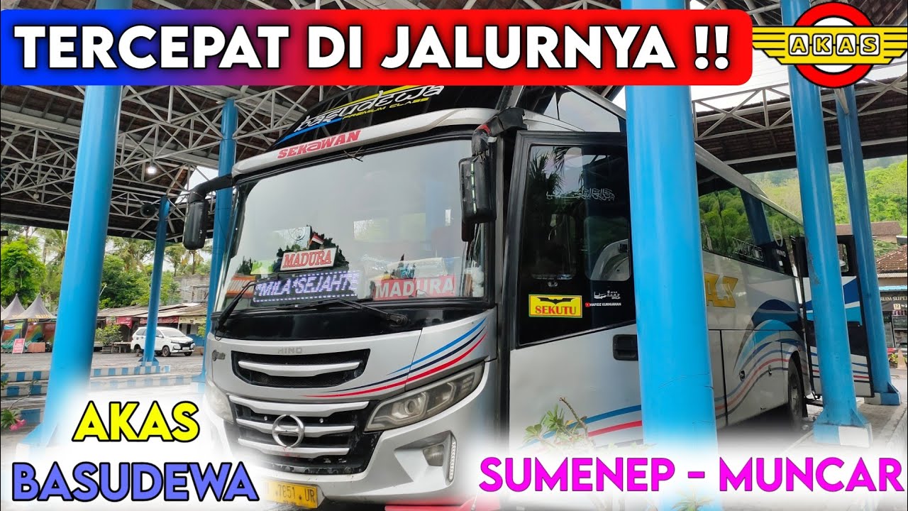 BUS TERCEPAT BANYUWANGI - MADURA ⁉️ Trip Report Akas Mila Sejahtera
