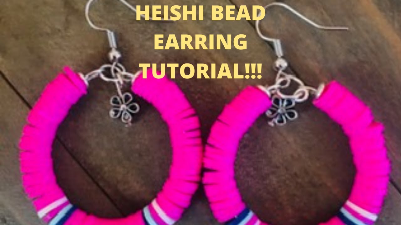 HEISHI BEAD EARRING TUTORIAL!!!  |  HEISHI BEAD HOOP EARRINGS  |  HOOP EARRING TUTORIAL
