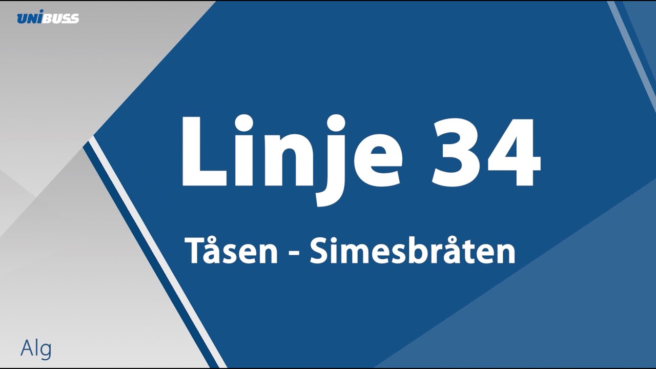 Linje 34 Tåsen - Simensbråten