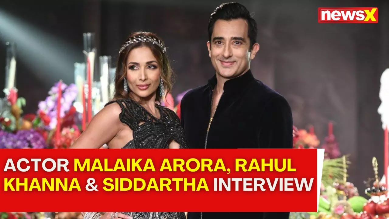 Actor Malaika Arora, Rahul Khanna & Designer Siddartha Tytler Interview | India Couture Week | NewsX
