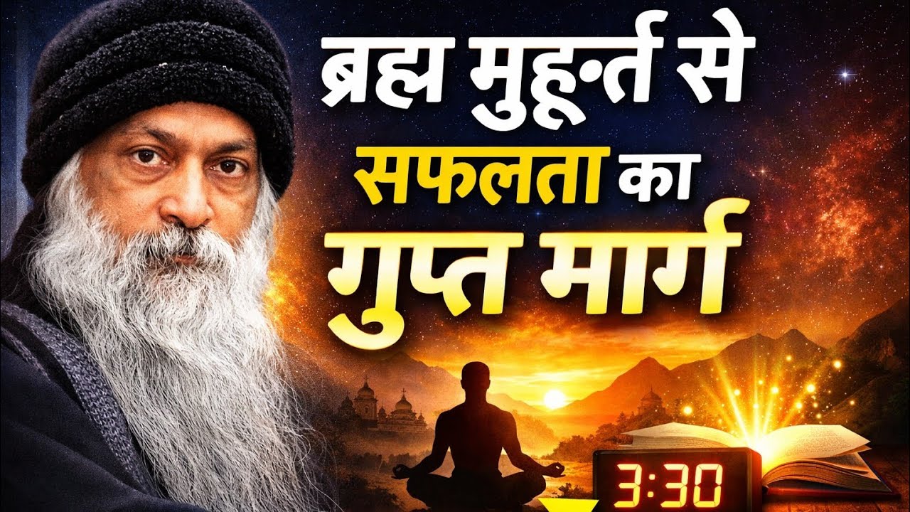 Osho: सुबह 3:30 बजे उठो और 21 दिनों में बदलो अपनी किस्मत | ब्रह्म मुहूर्त का रहस्य |Osho Hindi 