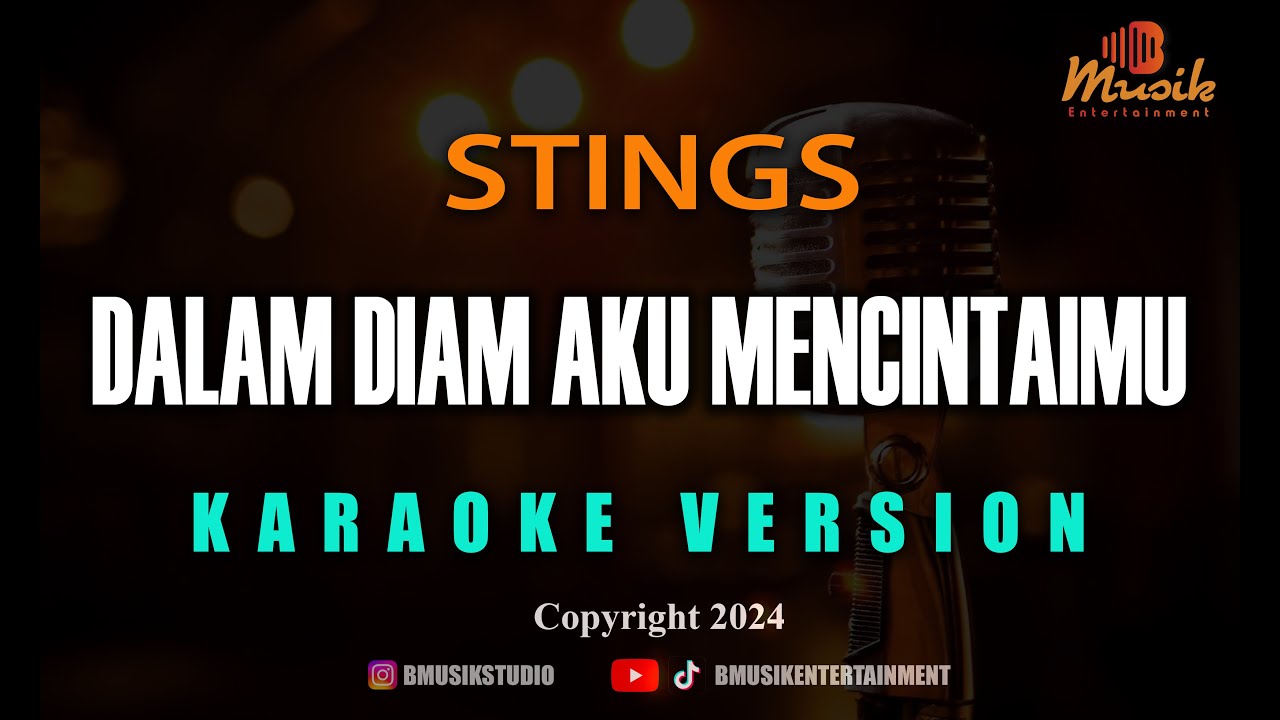 MINUSONE STINGS - DALAM DIAM AKU MENCINTAIMU [KARAOKE]