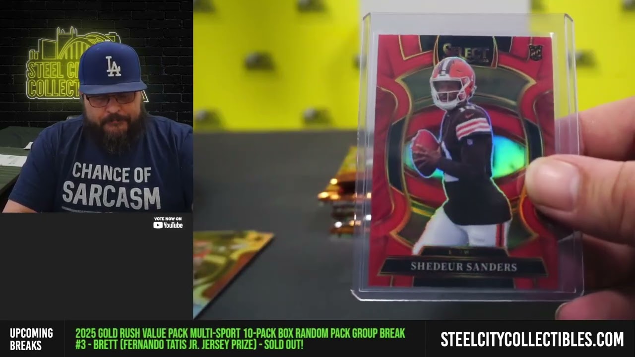 2025 Panini Select Football Hobby Box Random Division Group Break #12 - Brett