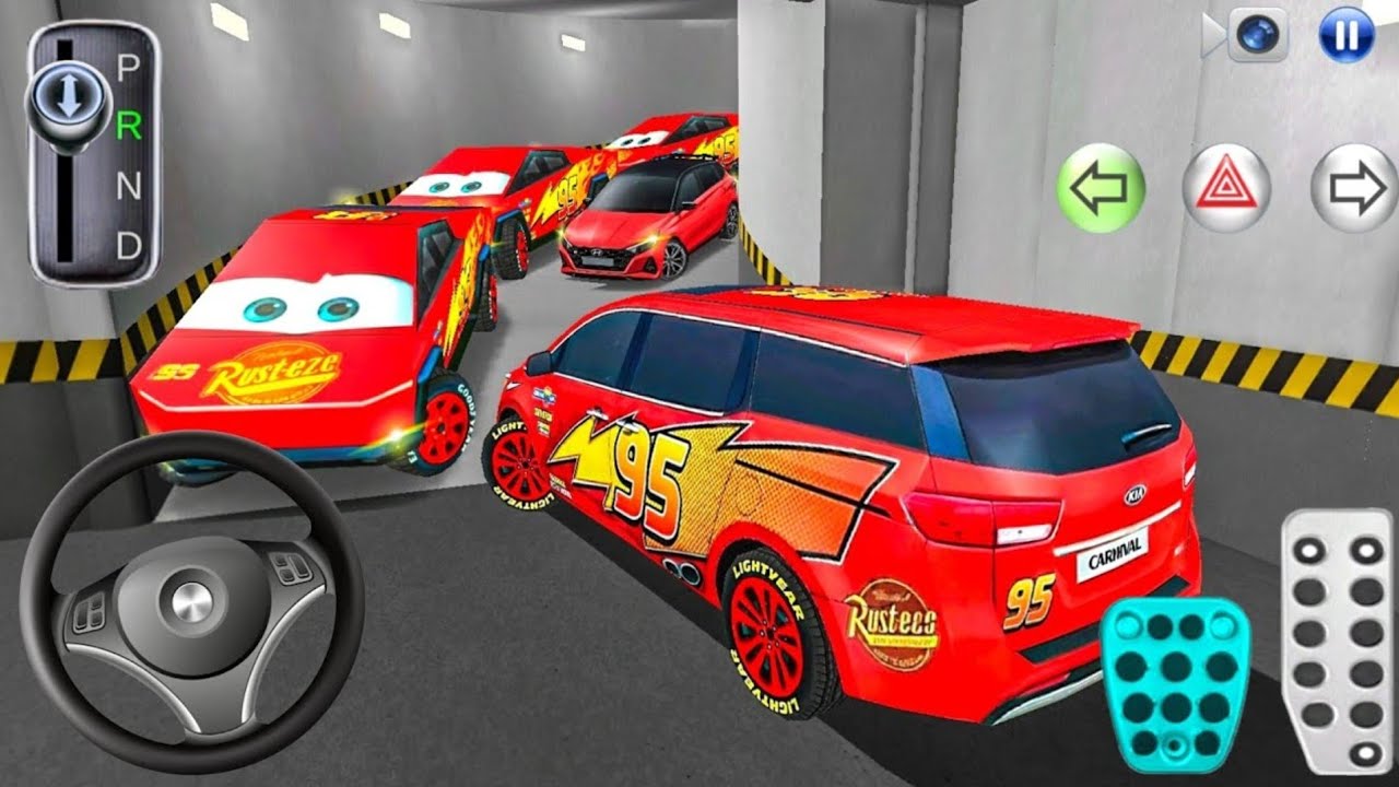 New Carnival McQueen Car Stuck in Parking Garage - 3D Driving Class - Car Game 3D Driving Class 2026