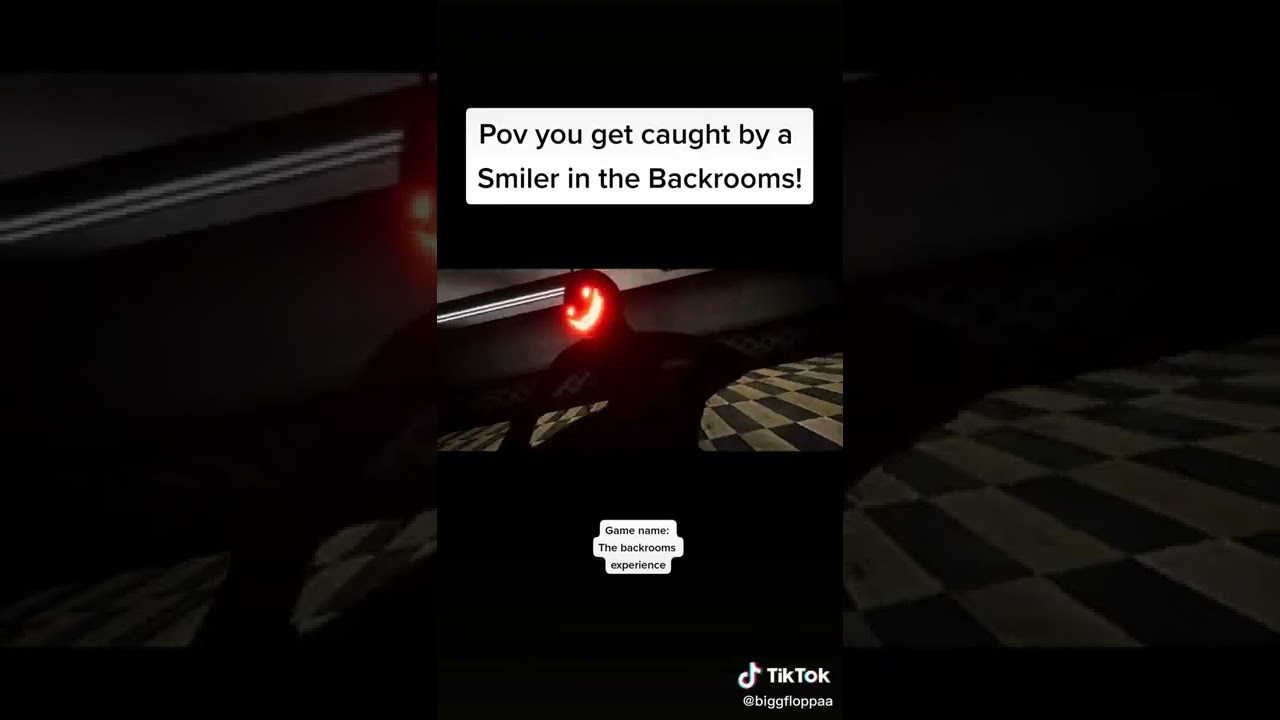 Pov: you encounter a Smiler entity in the backrooms! (backrooms level "!" entity)