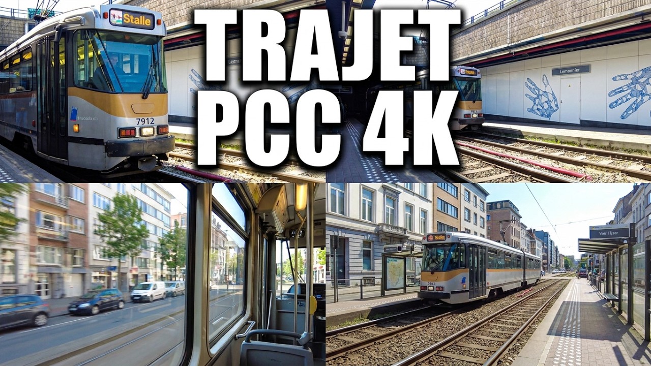 Trajet en tram PCC Lemonnier - Yser