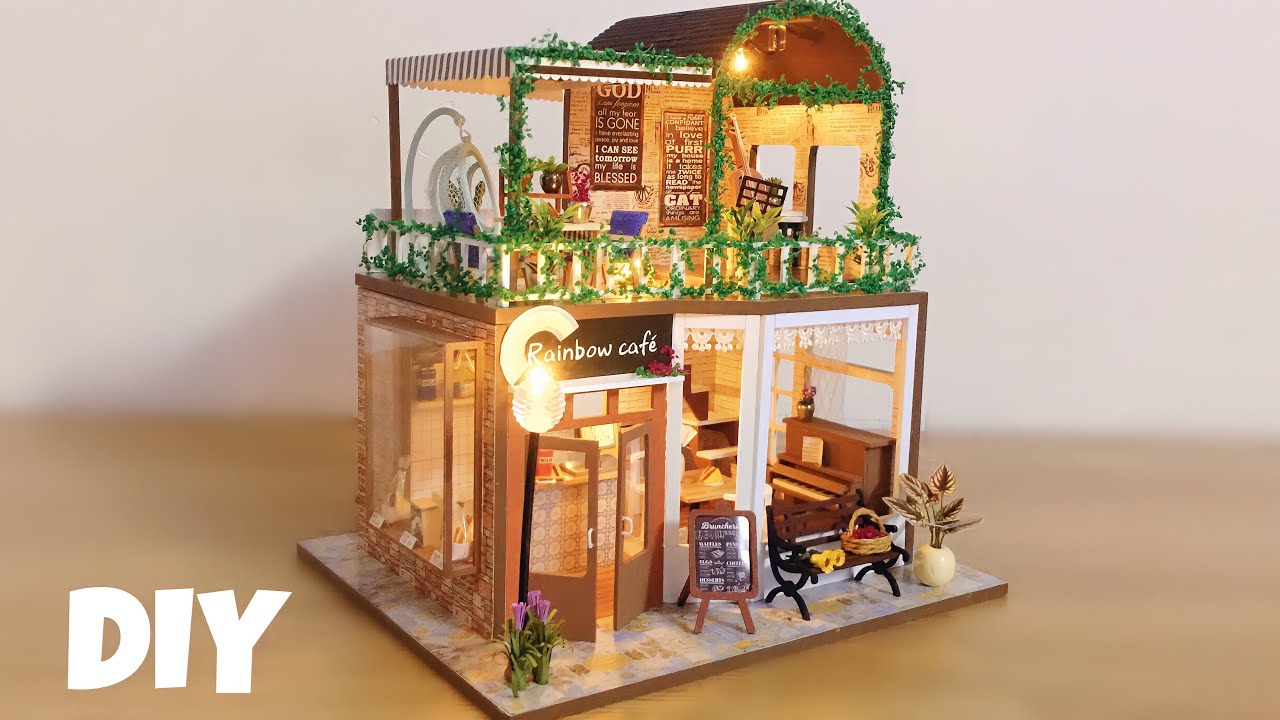 DIY Miniature Dollhouse Kit | Rainbow Desert Cafe